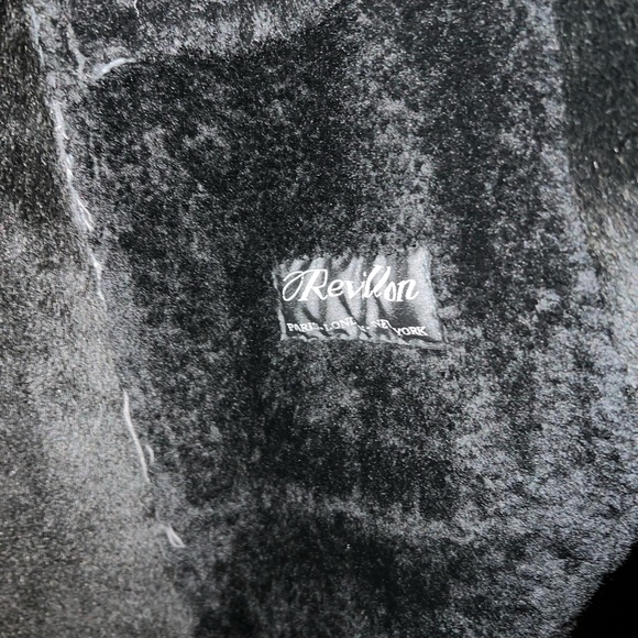 Revillion Shearling maxi coat black 1980’s vintage. Paris France - Picture 5 of 13